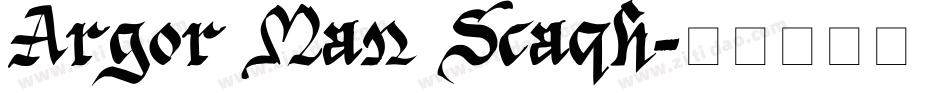 Argor Man Scaqh字体转换